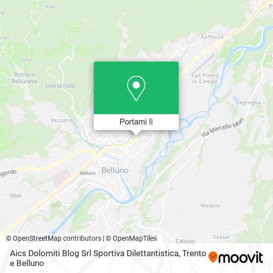 Mappa Aics Dolomiti Blog Srl Sportiva Dilettantistica