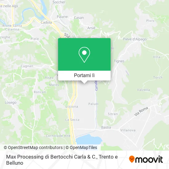 Mappa Max Processing di Bertocchi Carla & C.