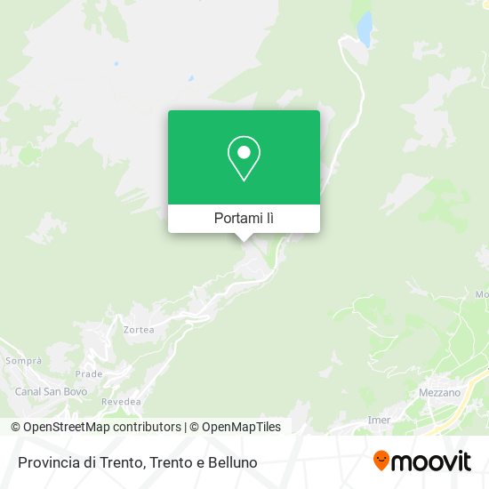 Mappa Provincia di Trento