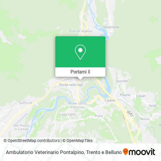 Mappa Ambulatorio Veterinario Pontalpino