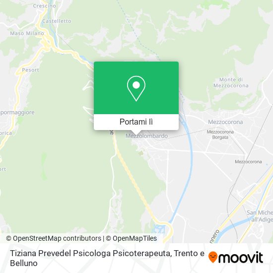 Mappa Tiziana Prevedel Psicologa Psicoterapeuta