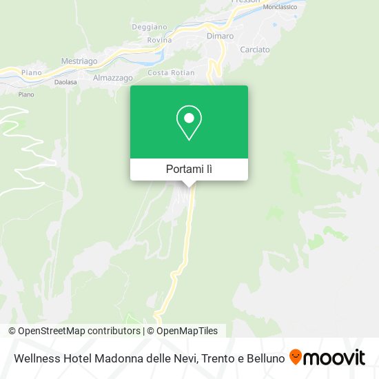 Mappa Wellness Hotel Madonna delle Nevi