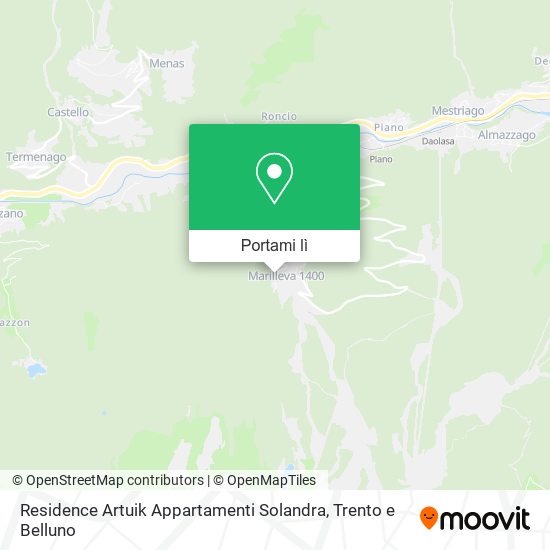 Mappa Residence Artuik Appartamenti Solandra