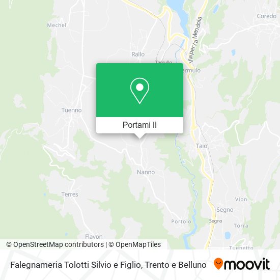 Mappa Falegnameria Tolotti Silvio e Figlio