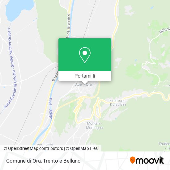 Mappa Comune di Ora