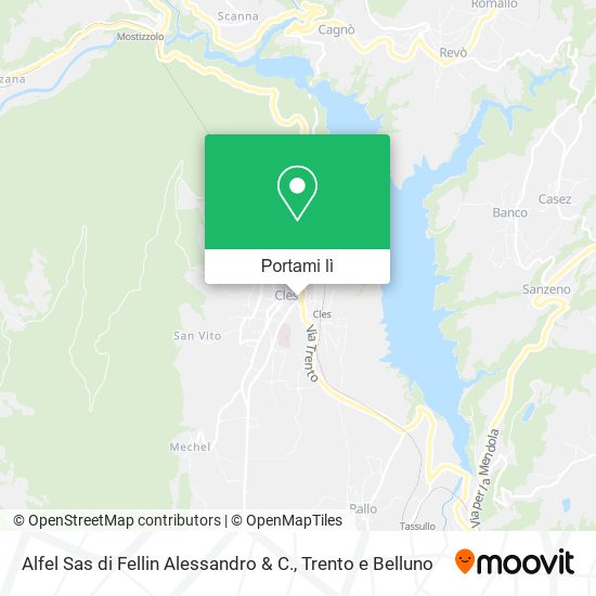 Mappa Alfel Sas di Fellin Alessandro & C.