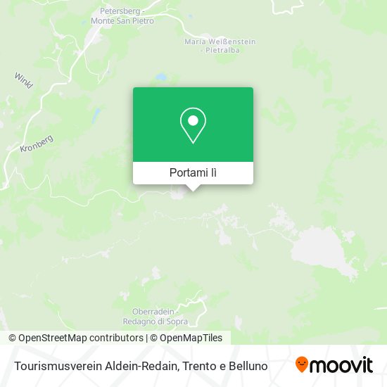 Mappa Tourismusverein Aldein-Redain