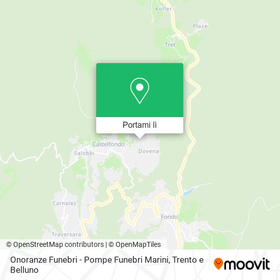 Mappa Onoranze Funebri - Pompe Funebri Marini