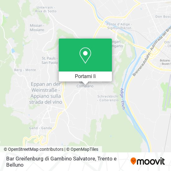 Mappa Bar Greifenburg di Gambino Salvatore