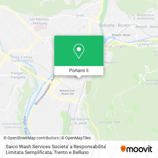 Mappa Saico Wash Services Societa' a Responsabilita' Limitata Semplificata