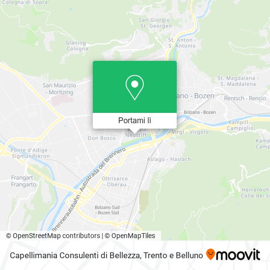 Mappa Capellimania Consulenti di Bellezza