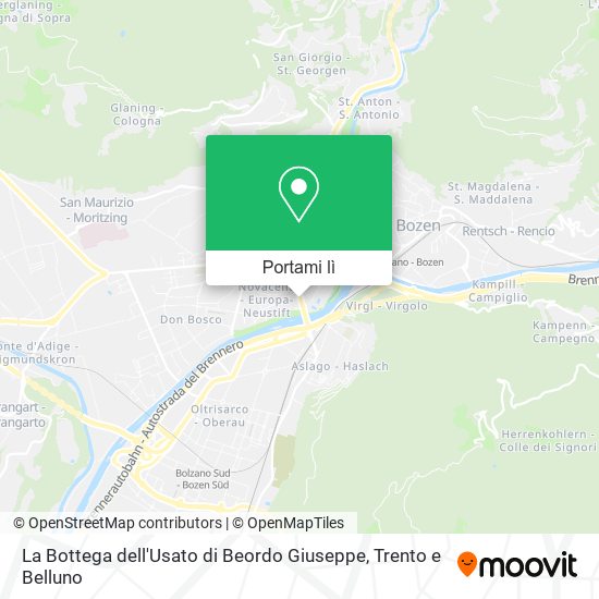 Mappa La Bottega dell'Usato di Beordo Giuseppe