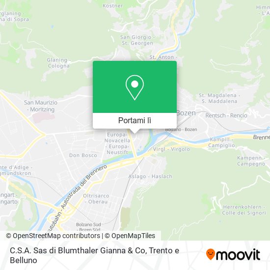 Mappa C.S.A. Sas di Blumthaler Gianna & Co