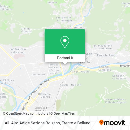 Mappa Ail. Alto Adige Sezione Bolzano