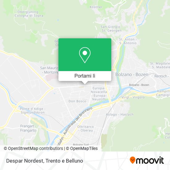 Mappa Despar Nordest