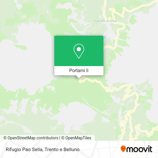 Mappa Rifugio Pao Sella
