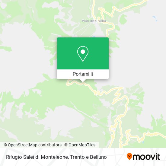Mappa Rifugio Salei di Monteleone