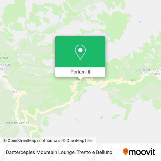 Mappa Dantercepies Mountain Lounge