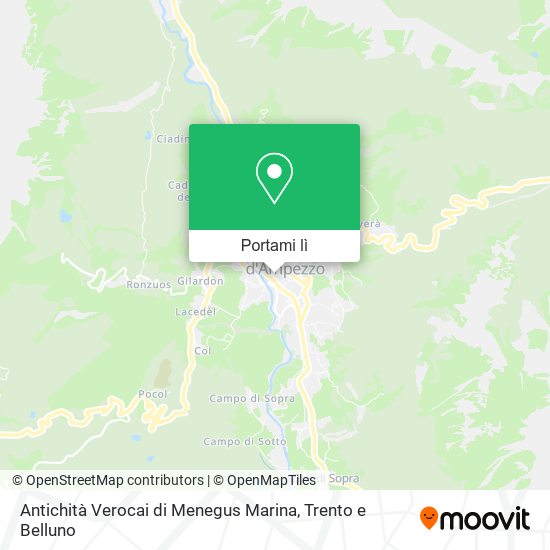 Mappa Antichità Verocai di Menegus Marina