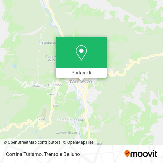 Mappa Cortina Turismo