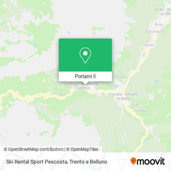 Mappa Ski Rental Sport Pescosta