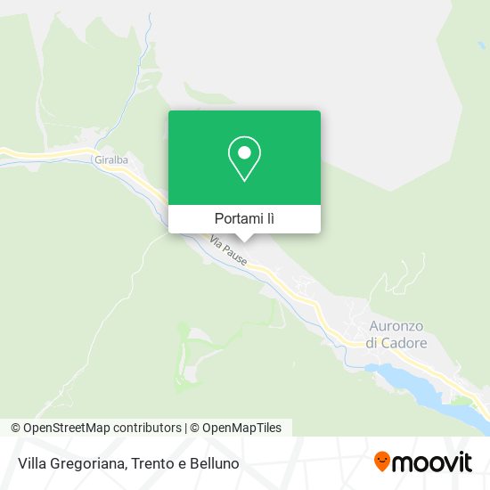 Mappa Villa Gregoriana