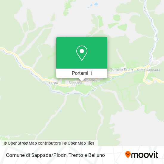 Mappa Comune di Sappada/Plodn