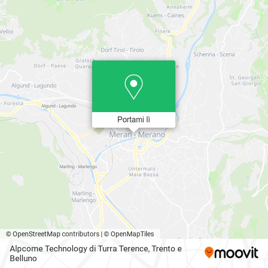 Mappa Alpcome Technology di Turra Terence