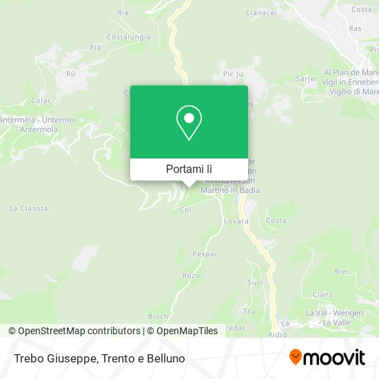 Mappa Trebo Giuseppe