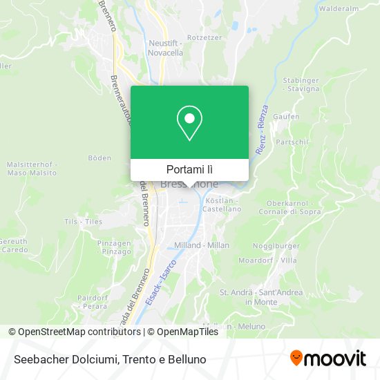 Mappa Seebacher Dolciumi