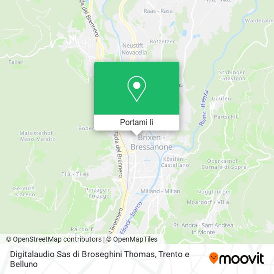 Mappa Digitalaudio Sas di Broseghini Thomas