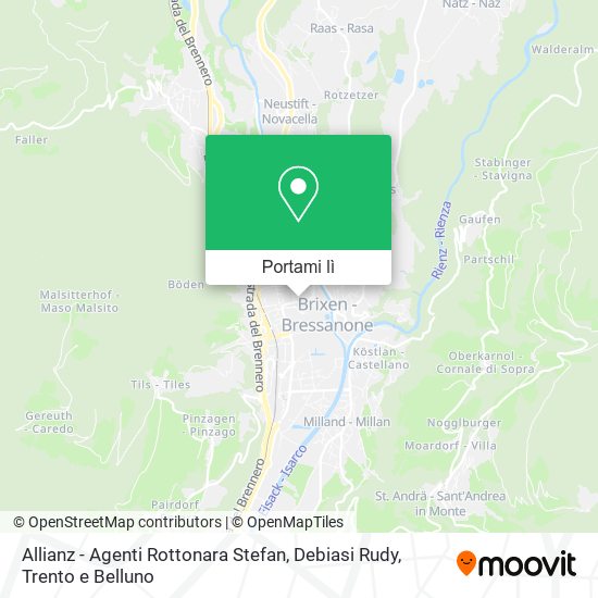 Mappa Allianz - Agenti Rottonara Stefan, Debiasi Rudy