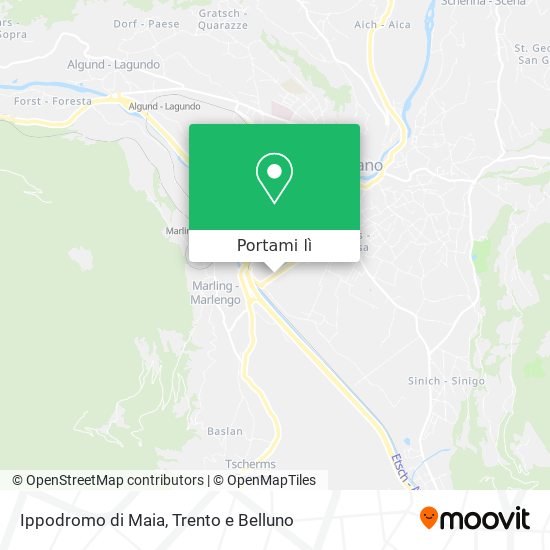 Mappa Ippodromo di Maia