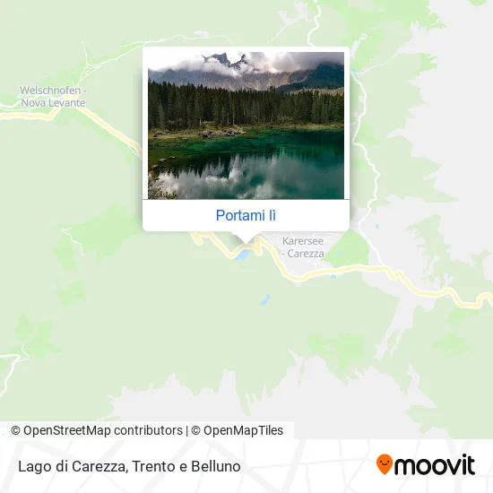 Mappa Lago di Carezza