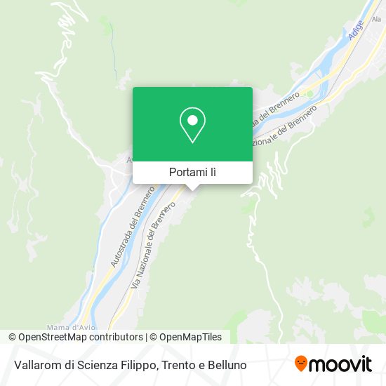 Mappa Vallarom di Scienza Filippo