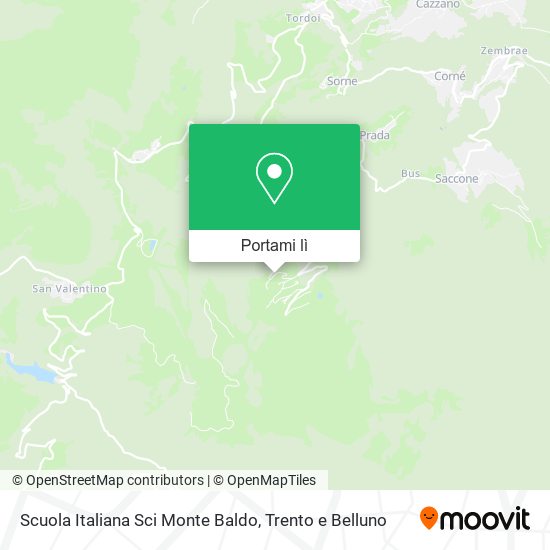 Mappa Scuola Italiana Sci Monte Baldo