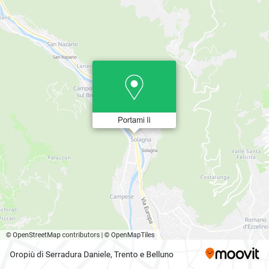 Mappa Oropiù di Serradura Daniele