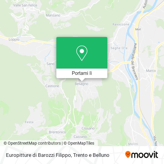 Mappa Europitture di Barozzi Filippo