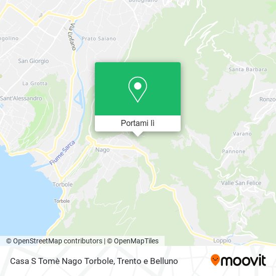 Mappa Casa S Tomè Nago Torbole