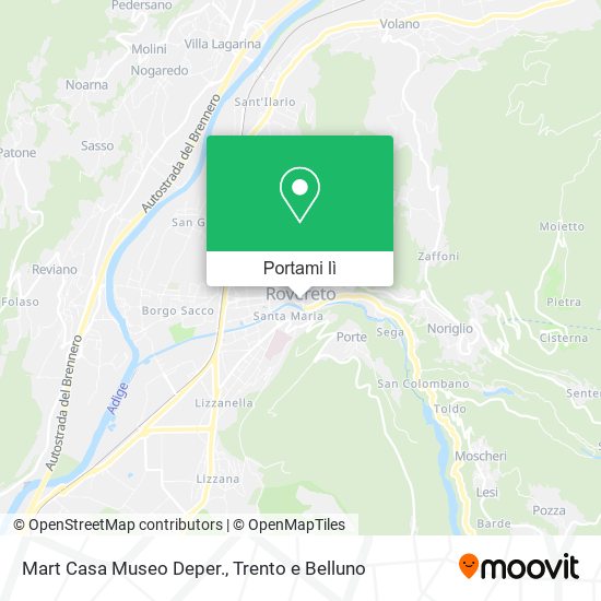 Mappa Mart Casa Museo Deper.