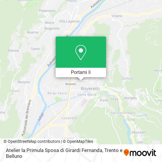 Mappa Atelier la Primula Sposa di Girardi Fernanda