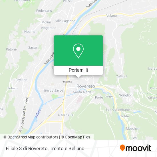 Mappa Filiale 3 di Rovereto
