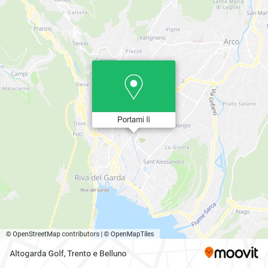 Mappa Altogarda Golf