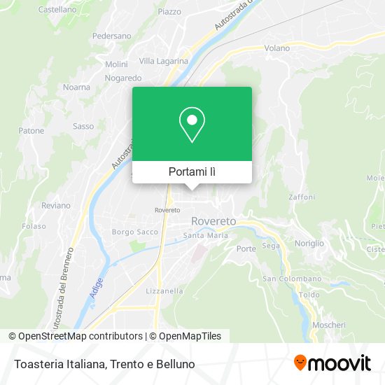 Mappa Toasteria Italiana