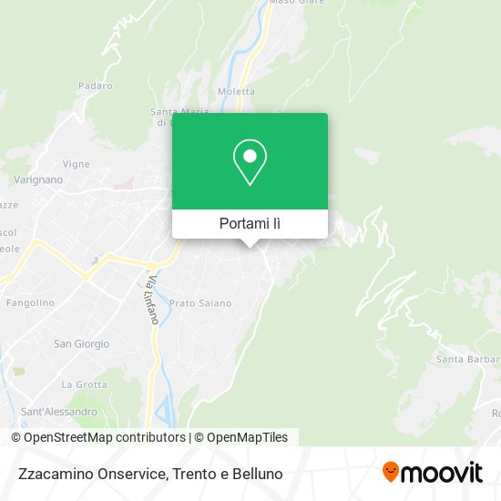 Mappa Zzacamino Onservice