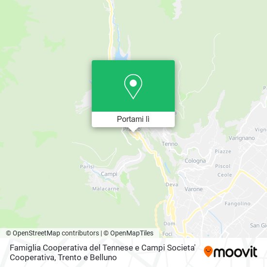 Mappa Famiglia Cooperativa del Tennese e Campi Societa' Cooperativa