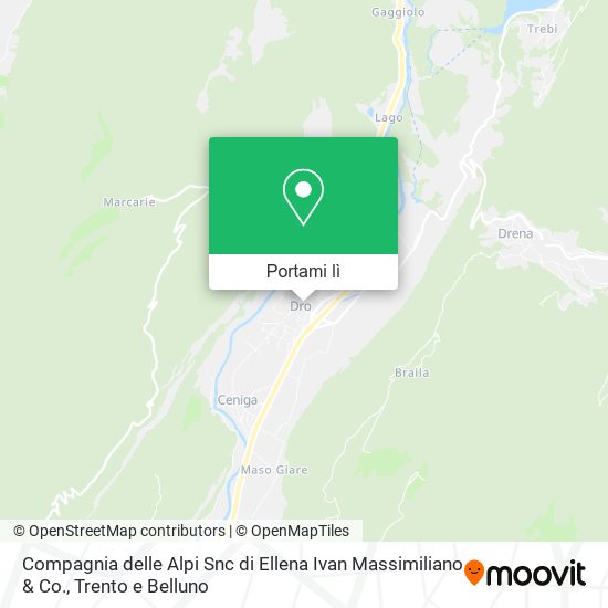 Mappa Compagnia delle Alpi Snc di Ellena Ivan Massimiliano & Co.