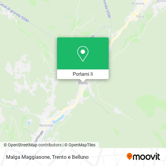 Mappa Malga Maggiasone