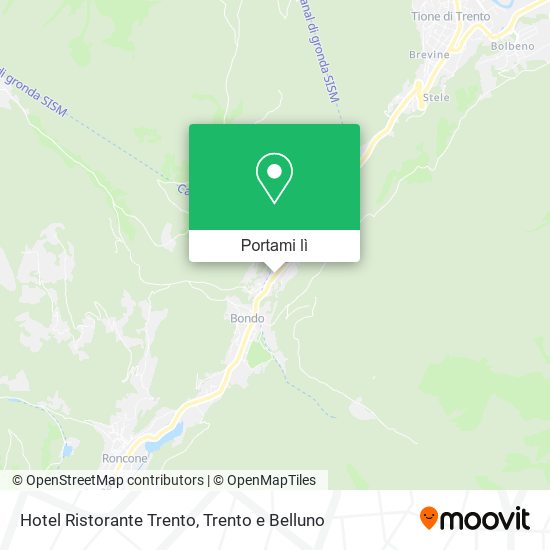 Mappa Hotel Ristorante Trento