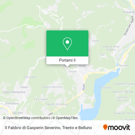 Mappa Il Fabbro di Gasperin Severino